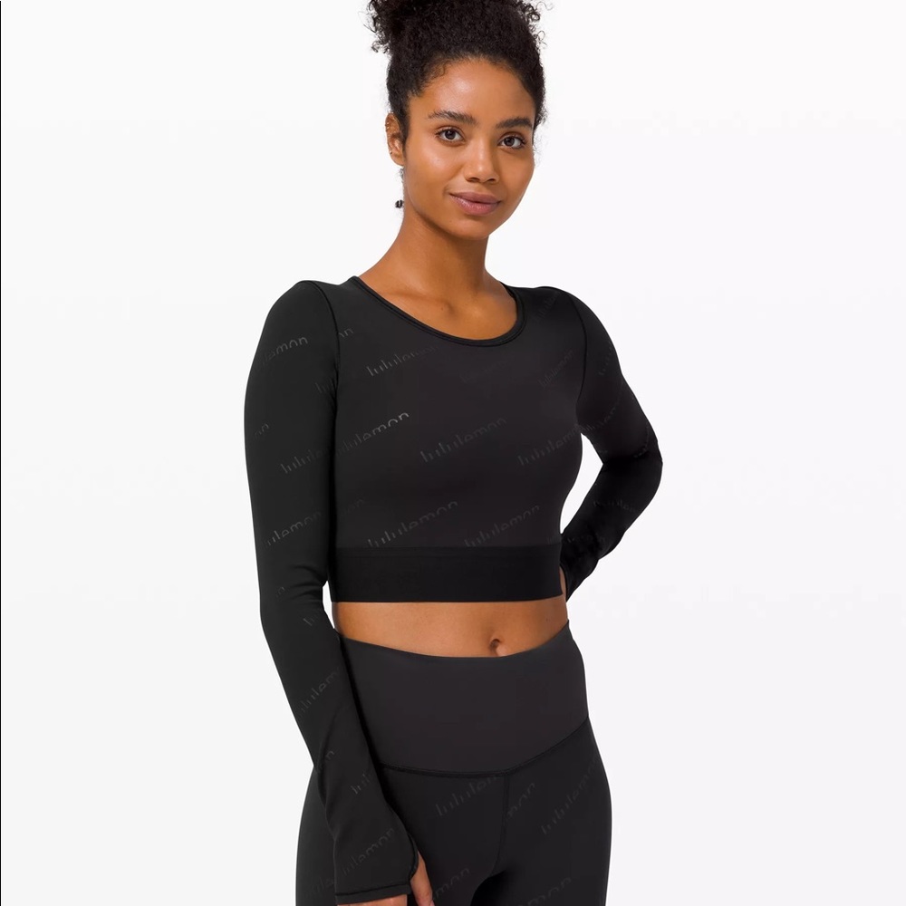 Lululemon Wunder Train Cropped Long Sleeve Special Edition